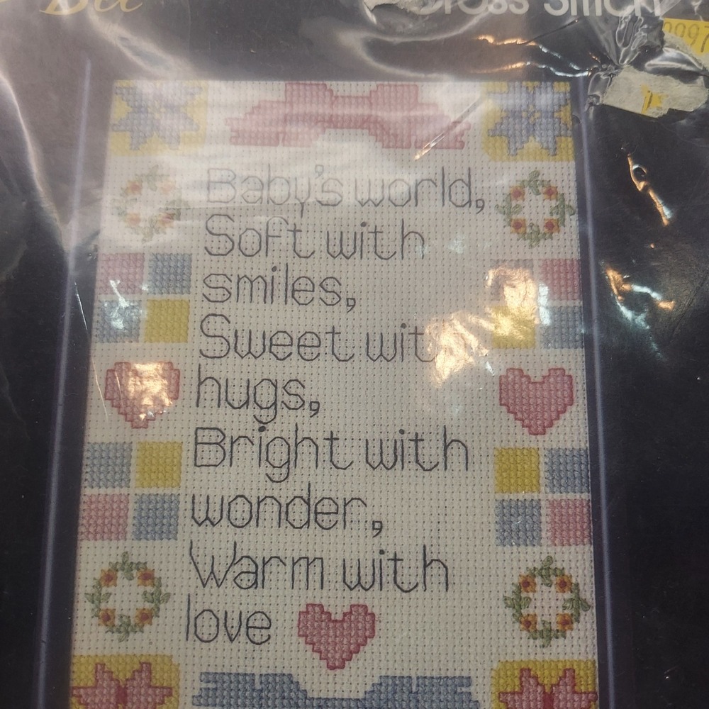 Golden Bee Baby Saying Cross Stitch Kit 5x7 Finished Size New‎